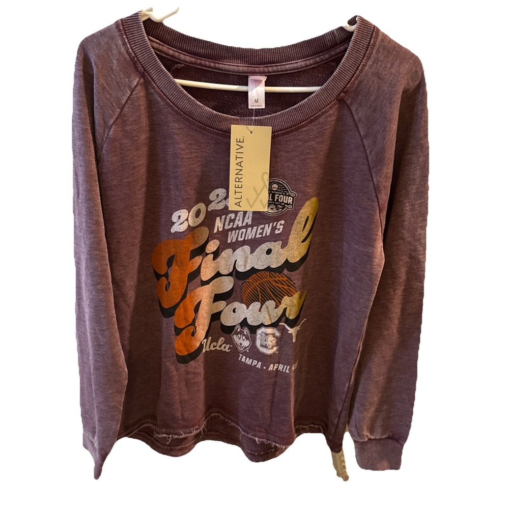 NCAA Women's 2025 Final Four Purple Pullover Sweatshirt Size‎ M Stonewash